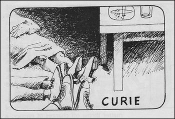 As soon as Madame Curie turned on the x-ray machine, they all dropped dead. As soon as Madame Curie turned on the x-ray machine, they all dropped dead.